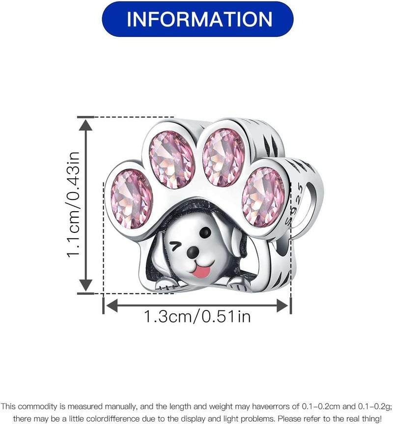 CYCUFF Store 925 Sterling Silver Charms Suitable for Charm Necklaces, Bracelet Pendants Beads Jewellery Gift for Women Family Friends - Image 5